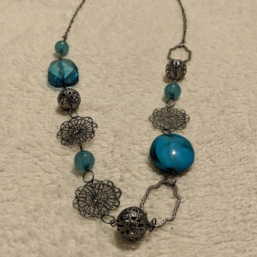 Blue Bead Necklace
